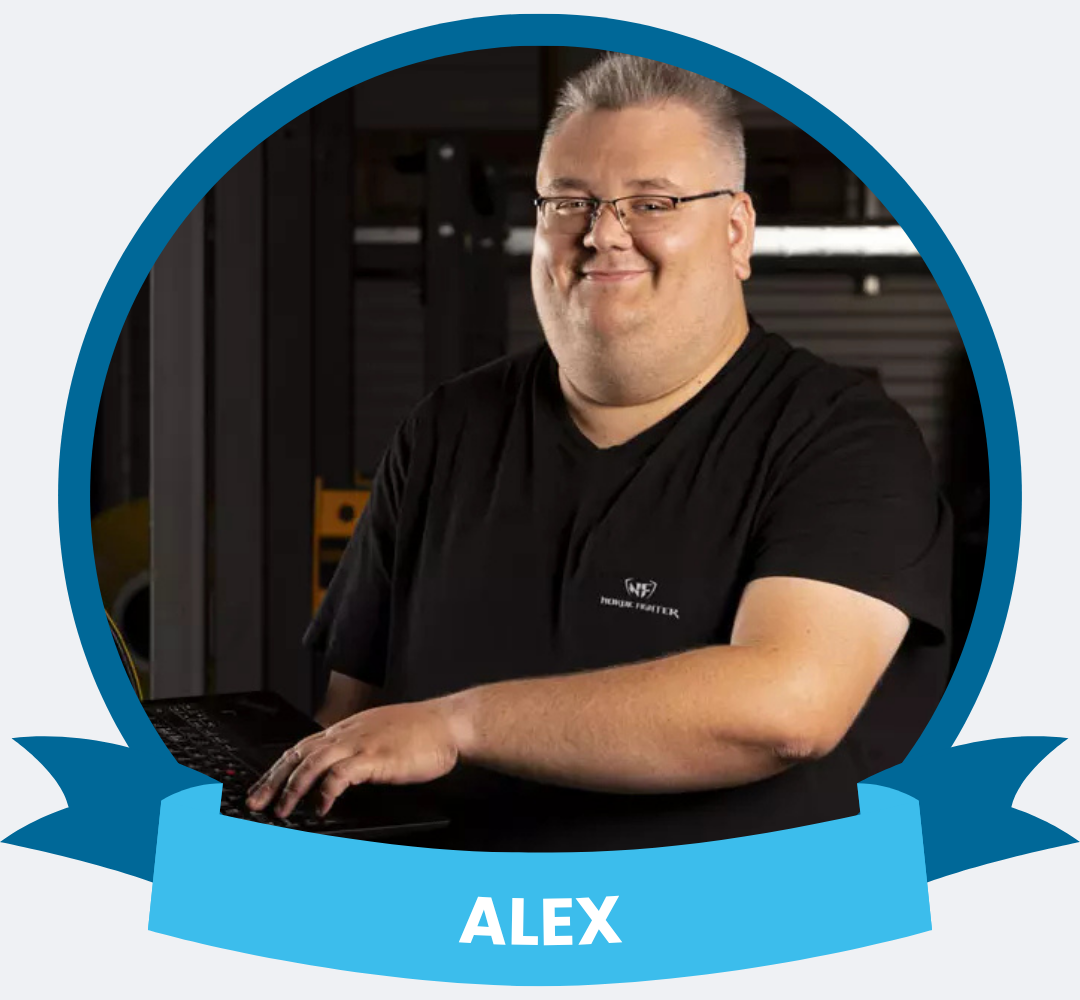 Alex Hjelm på Nodic Fighter