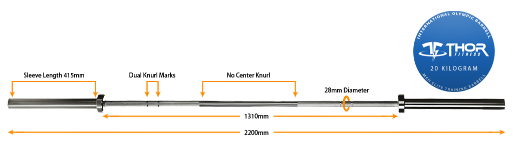 Thor Fitness Olympic DK Bar