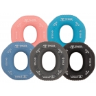 Thor Fitness Griptrainers High Five-paket med grepptränare i färgerna rosa, ljusblå, blå, grå och svart.