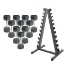 Hantelpaket 1-10kg + hantelställ	
