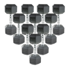Hantelpaket med hexhantlar 1-10 kg