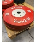 UTFÖRSÄLJNING-Thor Fitness Tävlingsbumper Färgad 25kg - Red