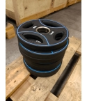 UTFÖRSÄLJNING-Thor Fitness Svarta PU Viktskivor Med Handtag 2,5KG