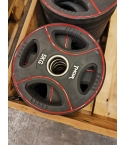 UTFÖRSÄLJNING-Thor Fitness Svarta PU Viktskivor Med Handtag 5KG