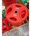 UTFÖRSÄLJNING-Thor Fitness Färgade PU Viktskivor Med Handtag 25KG