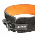 Tyngdlyftarbälte I Rejält Läder, Lever Buckle, Svart