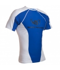 Straight Blast Gym Rash Guard Short Sleave White/Blue