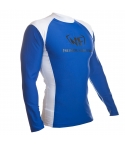 NF Rash Guard Long Sleave White/Blue