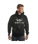 Nordic Fighter Hoodie med tryckt logo