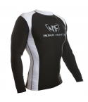 NF Rash Guard Long Sleave White/Black