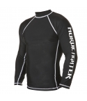 NF Rash Guard Long Sleave Black with logo on arm