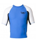 NF Rash Guard Medium-Sleave Blue, black and white