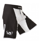 NF MMA Shorts Black and White - Slim fit