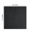 Svart 10mm Gummigolv 1 x 1m, Pussel, C1X yta (CA 15x15cm) - VARUPROV