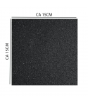 Svart 10mm Gummigolv 1 x 1m, Pussel, C1X yta (CA 15x15cm) - VARUPROV
