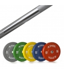 Thor Fitness Färgade Bumper Paket 150kg med skivstång