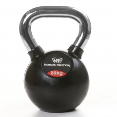 NF Kettlebells Gummi/Chromehandtag