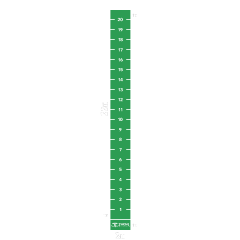 Konstgräs / Turf 2 x 22m Grönt med målade avstånd