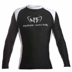 NF Rash Guard Long Sleave White/Black