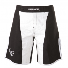 NF MMA Shorts Black and White - Slim fit