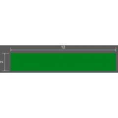 Konstgräs / Turf 2 x 12m Grönt
