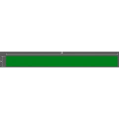 Konstgräs / Turf 2 x 22m Grönt