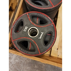 UTFÖRSÄLJNING-Thor Fitness Svarta PU Viktskivor Med Handtag 5KG