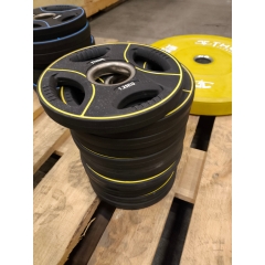 UTFÖRSÄLJNING-Thor Fitness Svarta PU Viktskivor Med Handtag 1,25KG