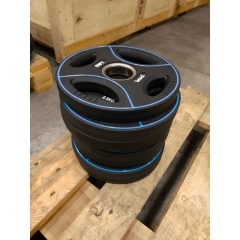 UTFÖRSÄLJNING-Thor Fitness Svarta PU Viktskivor Med Handtag 2,5KG
