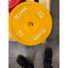 UTFÖRSÄLJNING-Thor Fitness Teknikvikt i plast 1,5kg , ihålig. 45cm diameter, 72mm tjocklek