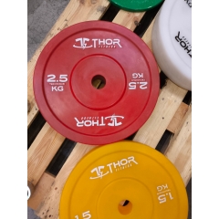 UTFÖRSÄLJNING-Thor Fitness Teknikvikt i plast 2,5kg , ihålig. 45cm diameter, 82mm tjocklek