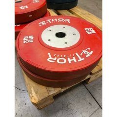UTFÖRSÄLJNING-Thor Fitness Tävlingsbumper Färgad 25kg - Red