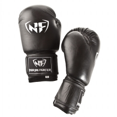 NF Basic Boxing Gloves Black - Artificial Leather