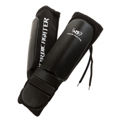 NF MMA/Grappling Shin Instep Black Artificial Leather