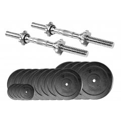 Rasch byggbara hantelset i järn 22 kg