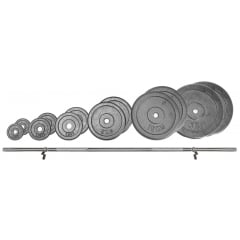 Enkelt skivstångsset 70kg (25mm)