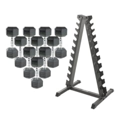 Hantelpaket 1-10kg + hantelställ