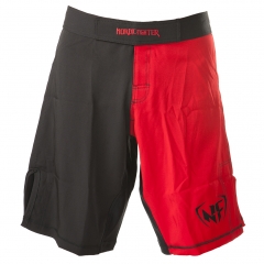 Straight Blast Gym MMA Shorts, Svart/Röda