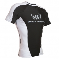 NF Rash Guard Short Sleave White/Black