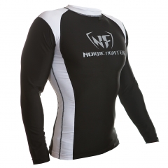 NF Rash Guard Long Sleave White/Black