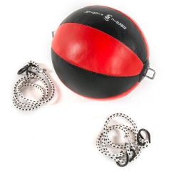 Speedball röd/svart i läder