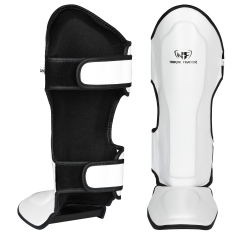 NF Thai shin instep type 1, Vitt, Läder
