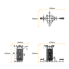 TF Standard 4 Station, dubbel adjustable pulley