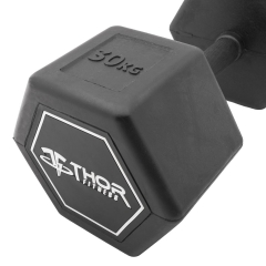 Fully Rubber Coated Hex Dumbbell