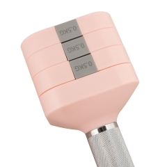 Ställbara hantlar (2 st) 2-5 kg Rosa