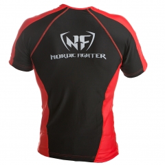 NF Rash Guard Short Sleave Black/Red