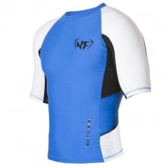 NF Rash Guard Medium-Sleave Blue, black and white