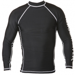 NF Rash Guard Long Sleave Black with logo on arm