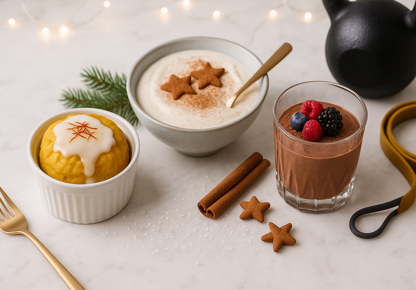 3 enkla proteindesserter med julsmak