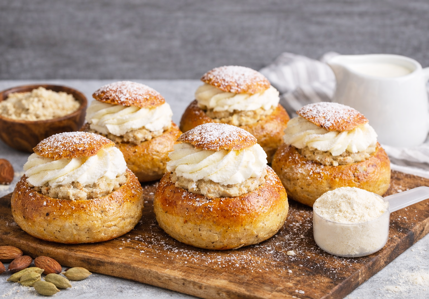 Recept på goda, proteinrika semlor